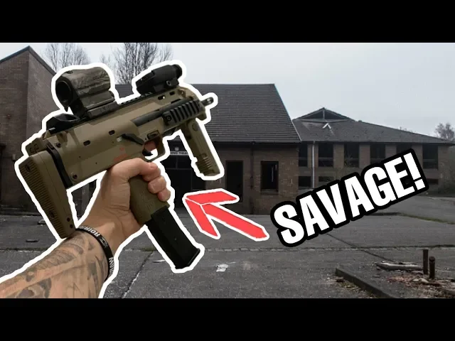 brutal airsoft mp7 gameplay in abandoned british army base!